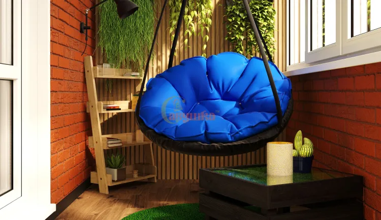 Подвесное кресло Papa-Sav синее (замена качелей Лодочка)