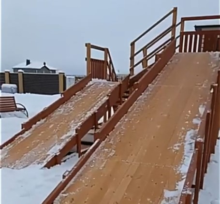 Зимняя горка Савушка Зима 7