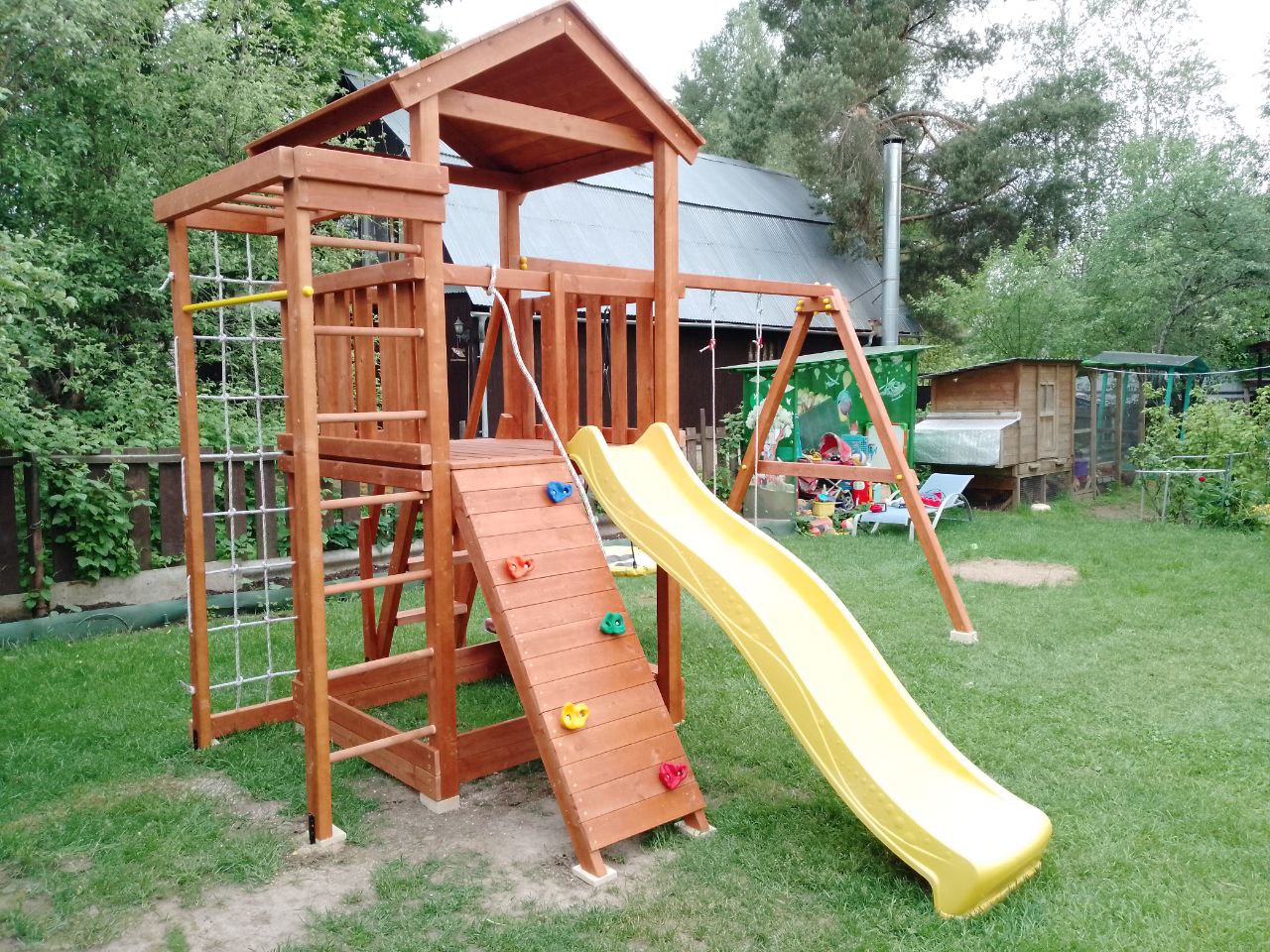 Детская площадка Савушка Мастер 5 (Махагон), Пушкинский р-н, рп Лесной