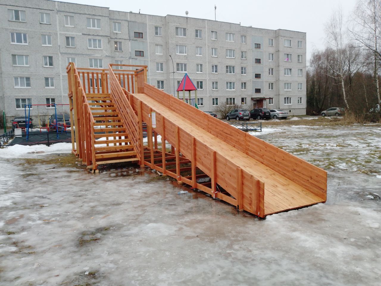 Зимняя горка Савушка Зима 8, г. Шатура