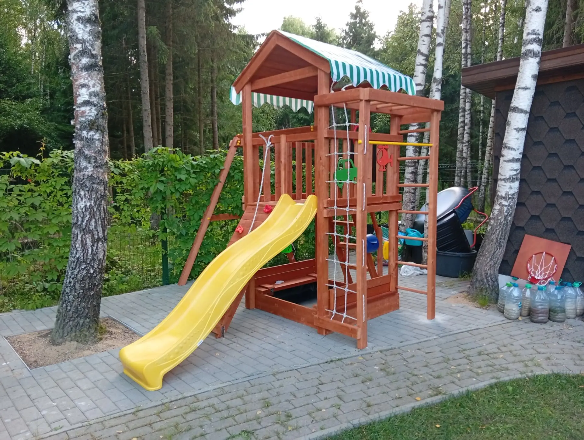 Детская площадка Савушка Мастер 5 (Махагон) в Московской области