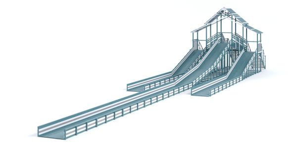 Зимняя горка Савушка Зима 11/1 (Серый Индиго)