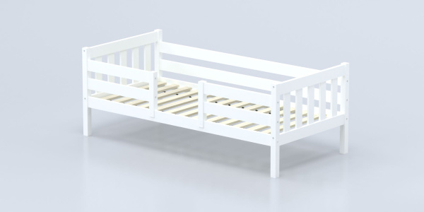 Кровать Савушка-08, 1-ярусная, 90х200, WHITE (белый)