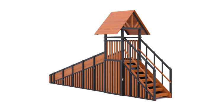 Зимняя горка Савушка Зима 4/2 (Black Edition) с кладовой