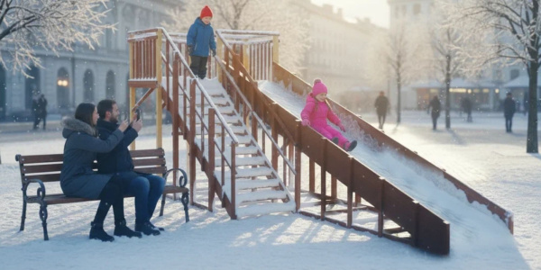 Зимняя горка Савушка Зима 6