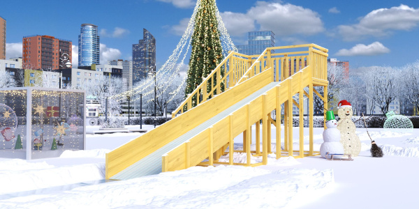 Зимняя горка Савушка Зима Wood 6 Зимняя горка Савушка Зима Wood 6