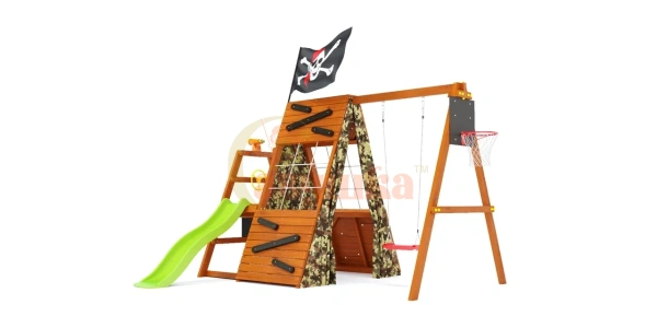 Спортивный домик Савушка База Mini с качелями (Милитари) - 2 Спортивный домик Савушка База Mini с качелями (Милитари) - 2