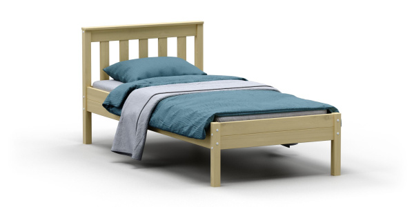 Кровать Савушка-10, 90х200, WOOD (без окрашивания)