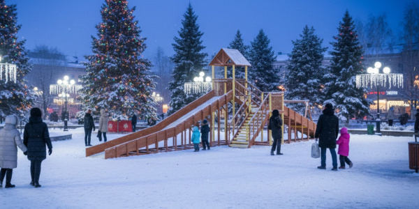 Зимняя горка Савушка Зима 9/3