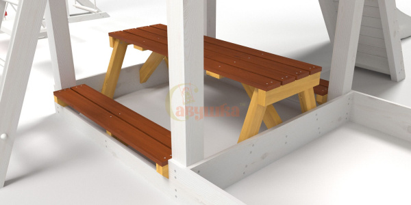 Столик с двумя лавочками