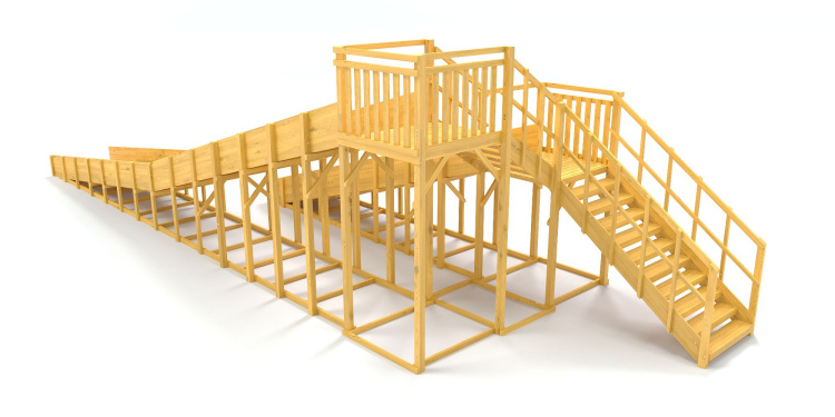Зимняя горка Савушка Зима Wood 9 Зимняя горка Савушка Зима Wood 9