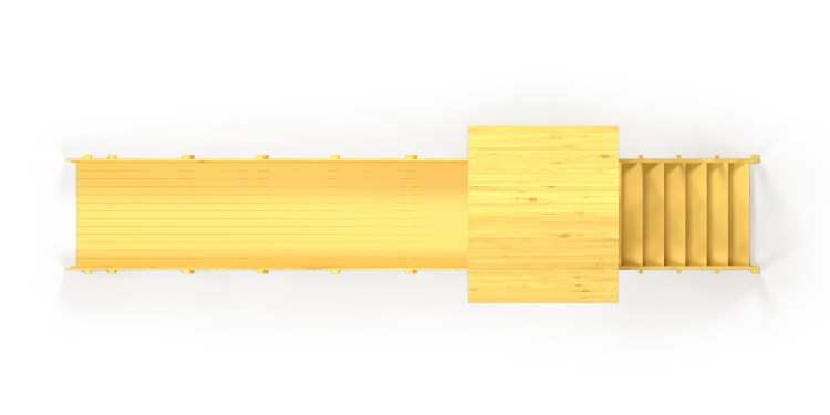 Зимняя горка Савушка Зима Wood 5/1 (ширина ската 1,25м) Зимняя горка Савушка Зима Wood 5/1 (ширина ската 1,25м)