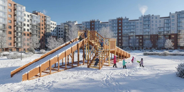 Зимняя горка Савушка Зима 7/1