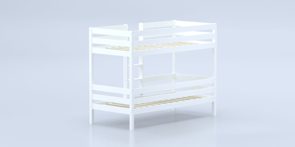 Кровать Савушка-05, 2-ярусная, 80х160, WHITE (белый)