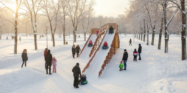 Зимняя горка Савушка Зима 9