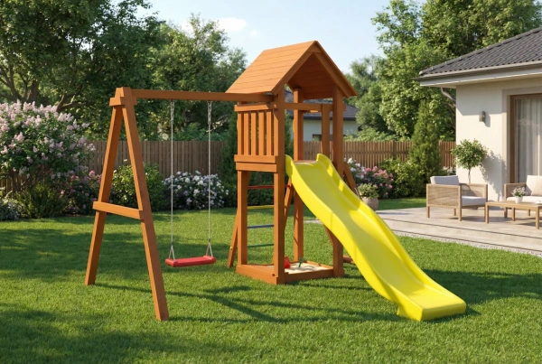 Детская площадка Савушка Мастер 7 (Махагон)