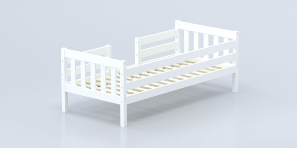 Кровать Савушка-08, 1-ярусная, 90х200, WHITE (белый)