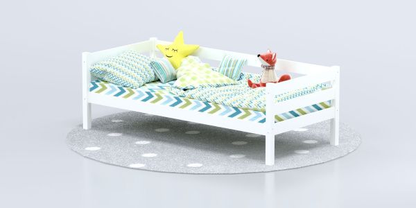 Кровать Савушка-02, 1-ярусная, 80х160, WHITE (белый)