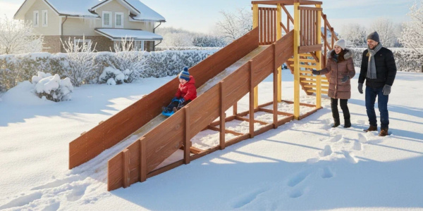 Зимняя горка Савушка Зима 2 (скат 5м)