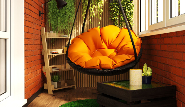 Подвесное кресло PapaSAV (Оранжевое)