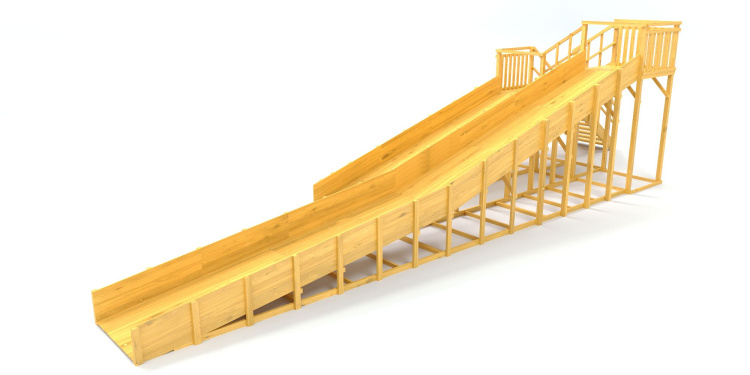Зимняя горка Савушка Зима Wood 9 Зимняя горка Савушка Зима Wood 9
