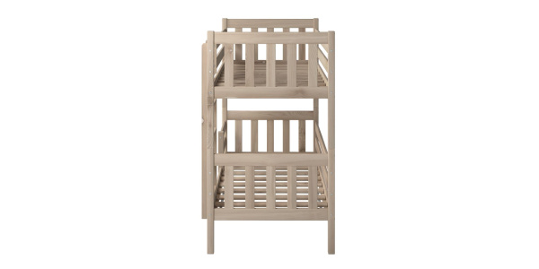 Кровать Савушка-03, 2-ярусная, 80х160, WOOD (без окрашивания)