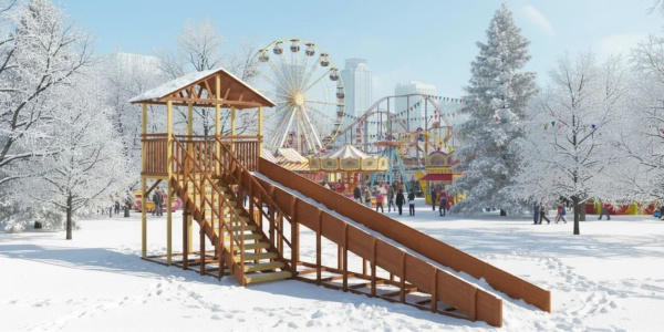 Зимняя горка Савушка Зима 8/1