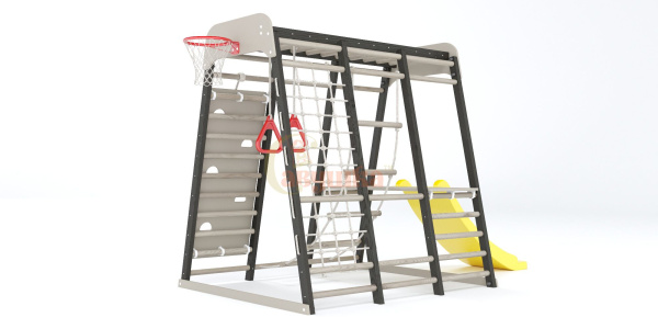 Детская игровая площадка Савушка Непоседа 2 nero-cappucino