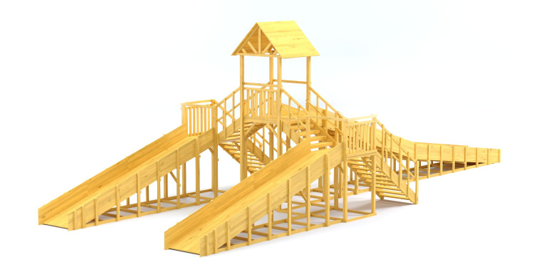 Зимняя горка Савушка Зима Wood 11 Зимняя горка Савушка Зима Wood 11