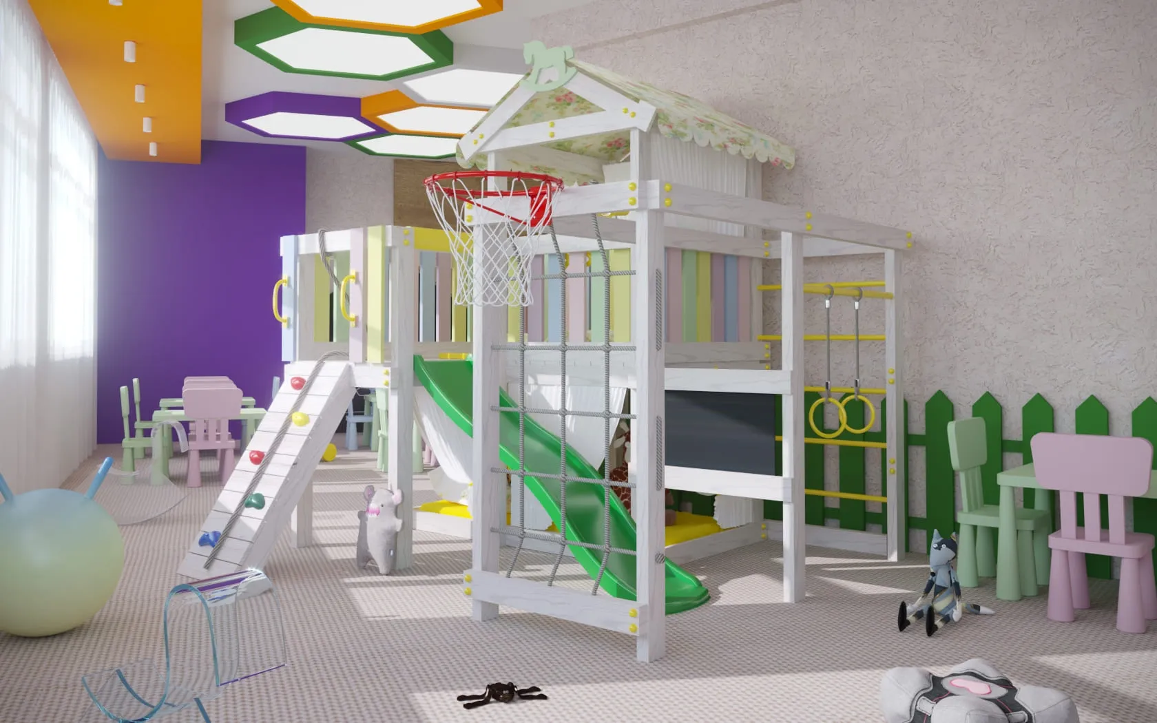 Детский игровой комплекс-кровать Савушка Baby-1